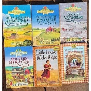 Lot The Days of Laura Ingalls Wilder 1-3 & 6 TL Tedrow Missouri Homestead & more